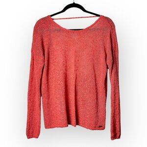 Garage Coral Open Back Sweater XS